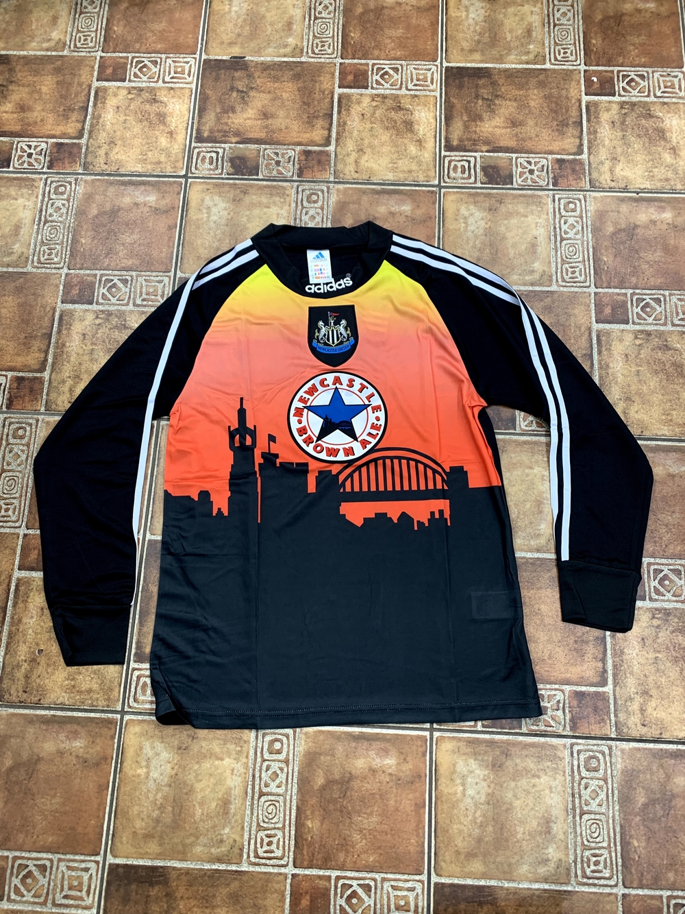 Adidas Newcastle United 1997/98 Long Sleeve Goalkeeper Jersey Size M